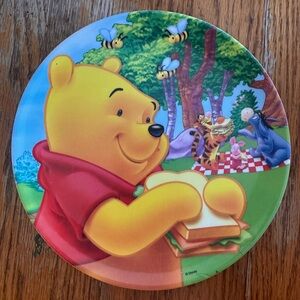 8” Winnie the Pooh plastic plate